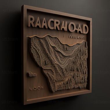 3D model Rancho Cucamonga California (STL)